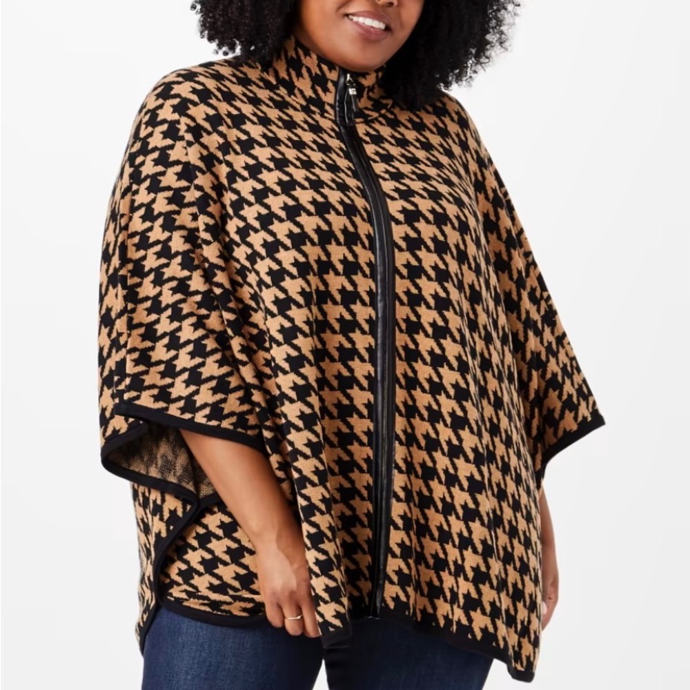 Rafaella zip poncho